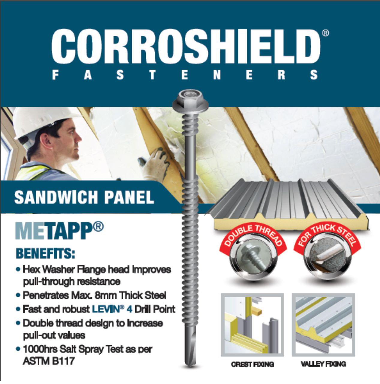 Corrosheild-Self-Drilling-Screws